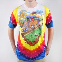 Summer Tour Bus Grateful Dead Tie Dye T-Shirt