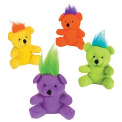 Plush Crazy Hair Bear Stuffed Animals