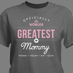 Personalized World's Greatest T-Shirt for Her