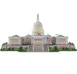 United States Illuminated Capitol Building Sculpture