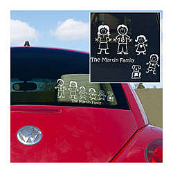 Family of Characters Car Decals