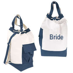 Bridal Drawstring Workout Tote Bag