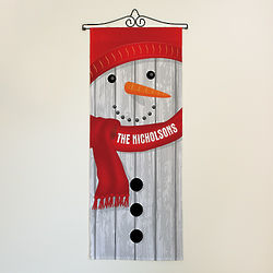 Personalized Snowman Wall Hanging