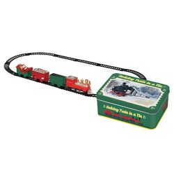 Mini Holiday Toy Train in a Gift Tin