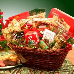 Happy Holiday Greetings Snack Gift Basket