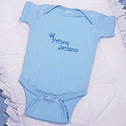 Personalized Prince Infant Creeper