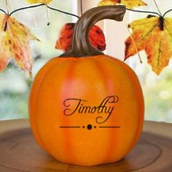 Personalized Trick or Treat Small Pumpkin