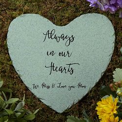 Personalized Expressions Memorial Heart Garden Stone