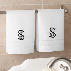 Personalized Linen Guest Towel Set