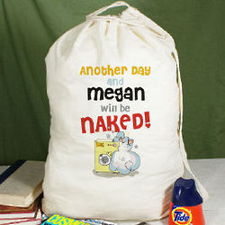 Another Day and I'll Be Naked Personalized Laundry Bag