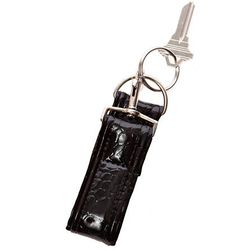 Black Patent Purse Keeper with Keychain