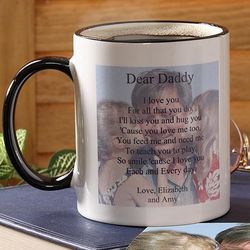 Personalized Photo Coffee Mug with Just for Him Poem