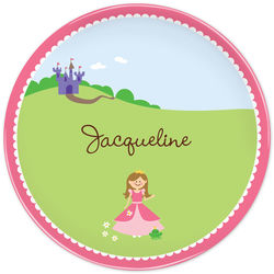 Girl's Personalized Princess Plate