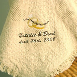 And the Two Shall Become One Personalized Wedding Afghan