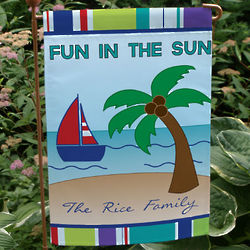 Personalized Summer Fun Garden Flag