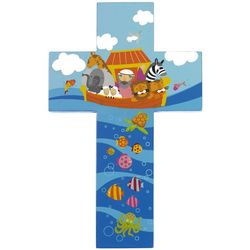 Children's Handcrafted Noah's Ark Wall Cross