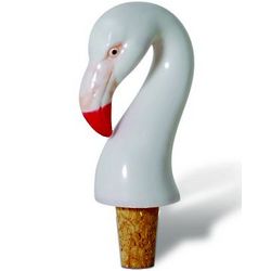 Painted Plumes Flamingo Wine Stopper