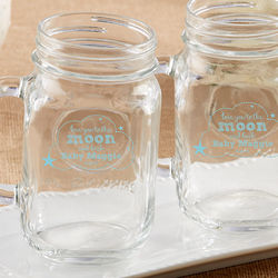 Personalized Baby Shower Moon and Stars Mason Jar
