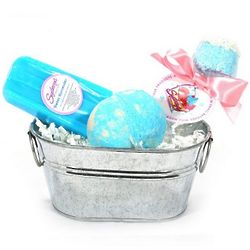Mini Blue Soaps Gift Basket