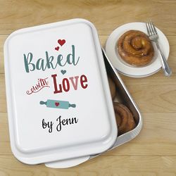 Personalized Baked with Love Cake Pan