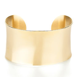 Gold-Plated Stainless Steel Fashion Cuff Bracelet