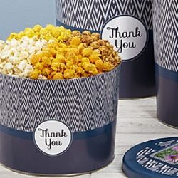 Simply Stated Thank You 2 Gallon Popcorn Tin