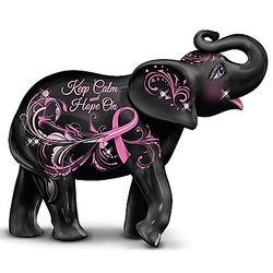 Breast Cancer Awareness Blake Jensen Elephant Figurine