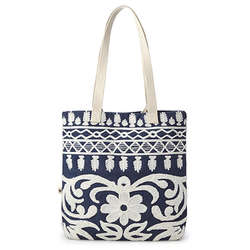 Flora Embroidered Tote Bag