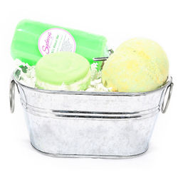 Mini Green Soap Gift Basket