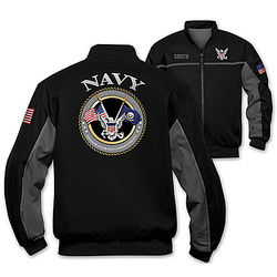 Personalized Men's Navy Salute Jacket