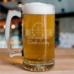 Personalized Coach's Sport Glass Beer Mug