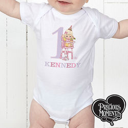 Precious Moments Personalized Baby's First Birthday Bodysuit