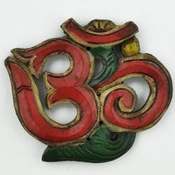 Handcarved Ohm Wall Hanging