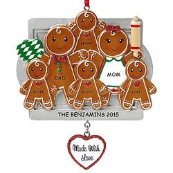 Gingerbread Cookie Family Ornament