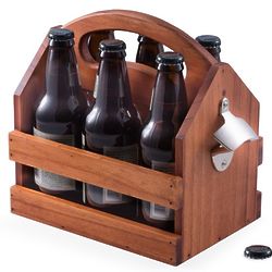 Wooden Beer & Beverage Caddy