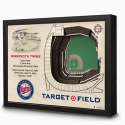 Minnesota Twins Target Field Stadium 3D View Wall Art