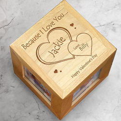Engraved Because I Love You Photo Cube