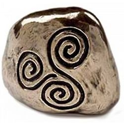 Celtic Spiral Stone