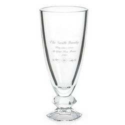 Personalized Fine Crystal Orient Vase