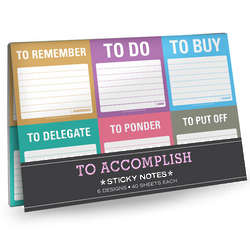 To Accomplish Sticky Note Packet