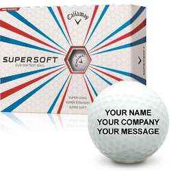 Callaway Golf Supersoft Personalized Golf Balls