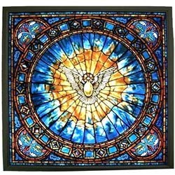 Tiffany Replica Holy Spirit Stained Glass Panel