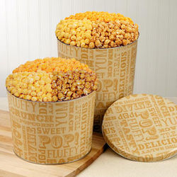 Popcorn Lovers 3-1/2 Gallon Tin