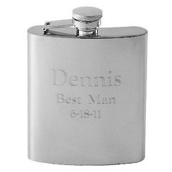 Personalized Stainless Steel Finish Flask