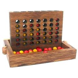 Connect Four Wooden Strategy Game