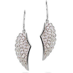 Angelic Sterling Silver Wing Earrings