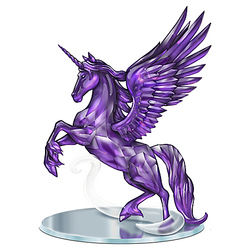 Magic of the Amethyst Purple Unicorn Figurine