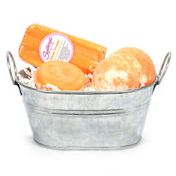 Mini Orange Sweet Soaps Gift Basket