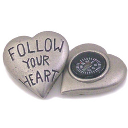 Follow Your Heart Pocket Compass