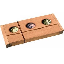 Don't Count On It Raffia Tricky Wooden Puzzle Box
